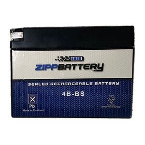 Zipp Battery 4B-BS YTX4B-BS 12V 2Ah AGM Battery for ATV, UTV, Motorcycles